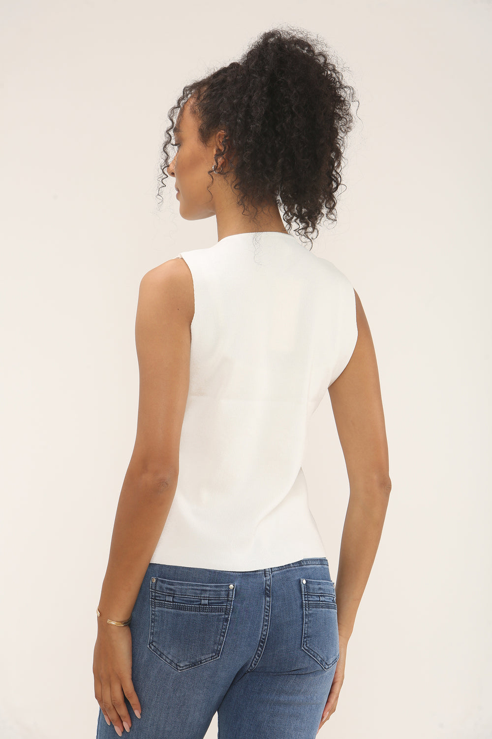 Cross pattern gold button waistcoat (15258377290112)