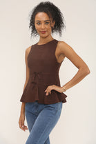 Peplum Knitted Top (15258698940800)