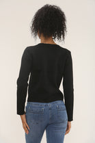 Long Sleeve gold button knitted top (15262349001088) (15311576564096)