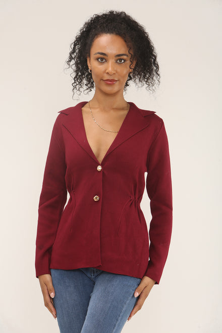 2 Button collar detail waist coat (15262710530432) (15300344512896)