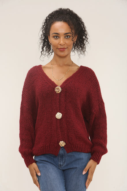 Multi symbol button detail Cardigan (15262724882816)