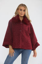 FAUX FUR COLLAR JACKET