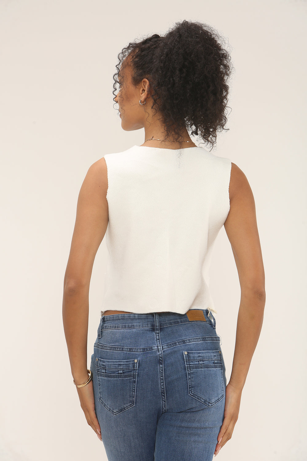 Double Breasted fine knit waistcoat (15262744936832)