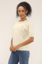 Neck pearl detail Jumper (15262773707136)