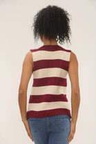 Stripe button knit Vest (15262816240000)