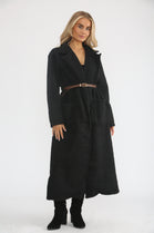 BOUCLE BELTED  COAT