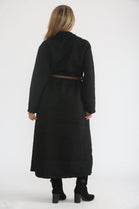 BOUCLE BELTED  COAT