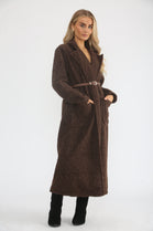 BOUCLE BELTED  COAT