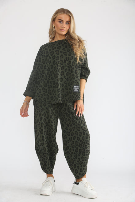 LEOPARD PRINT CO-ORD SET