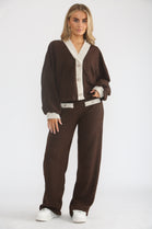 GLITTER 2TONE BUTTON CO-ORD SET