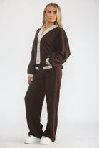 GLITTER 2TONE BUTTON CO-ORD SET