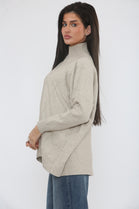 PATTERN HIGH NECK JUMPER