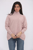 PATTERN HIGH NECK JUMPER