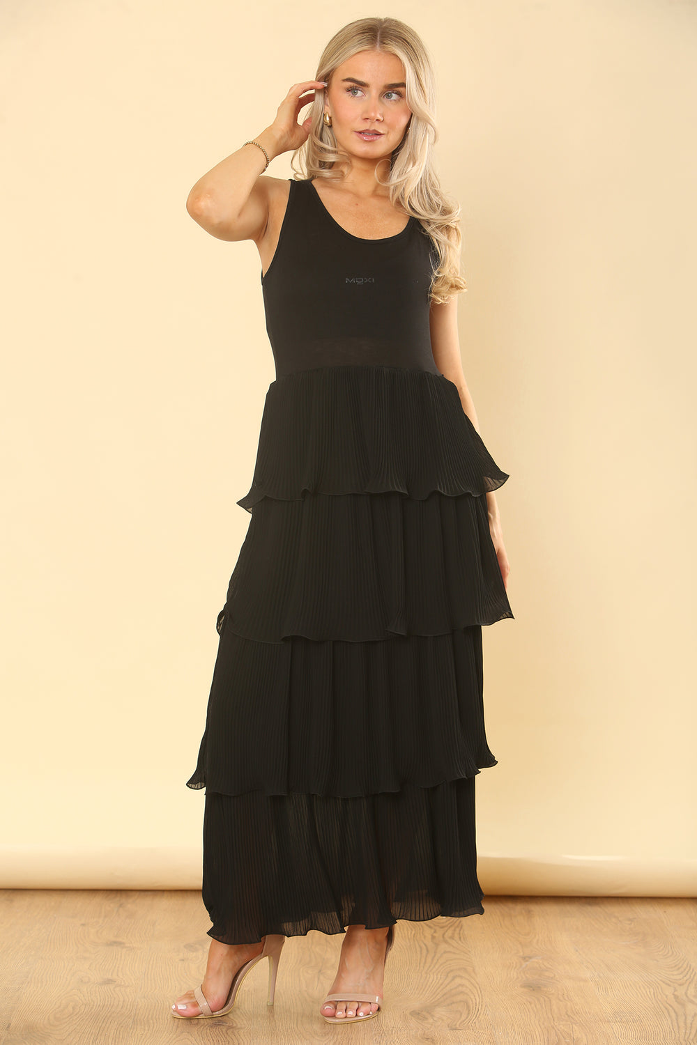 RIBVEST RUFFLE DRESS (15160035082624)