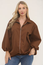 Zip detail jacket (15266218279296)