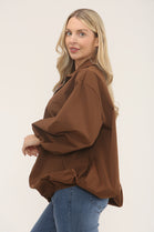 Zip detail jacket (15266218279296)