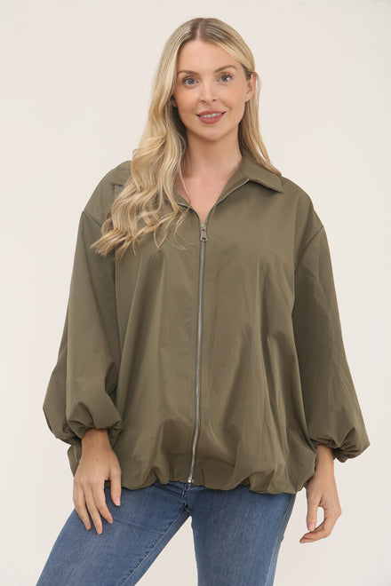 Zip detail jacket (15266227192192) (15340412436864)