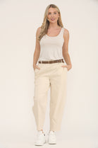 Belted Carrot fit Trouser (15266315960704) (15293636084096)