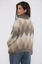 ARGYLE TURTLENECK JUMPER