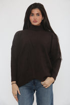 PATTERN HIGH NECK JUMPER
