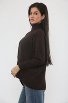 PATTERN HIGH NECK JUMPER