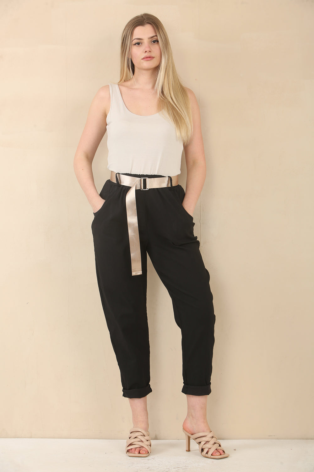 GOLD BELTED MAGIC PANT (15073470054784)