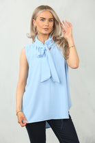 BOW SLEEVELESS TOP (15095613227392)