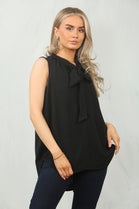 BOW SLEEVELESS TOP (15095609557376)