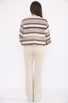 STRIPE SWEAT SHIRT LOUGE SET