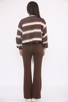 STRIPE SWEAT SHIRT LOUGE SET