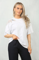 SHOULDER EMBELLISHED T-SHIRT (15098839728512)
