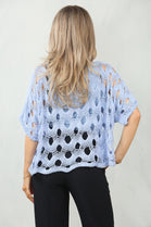 CAP SLEEVE PATTERN CROCHET TOP (15095690002816)