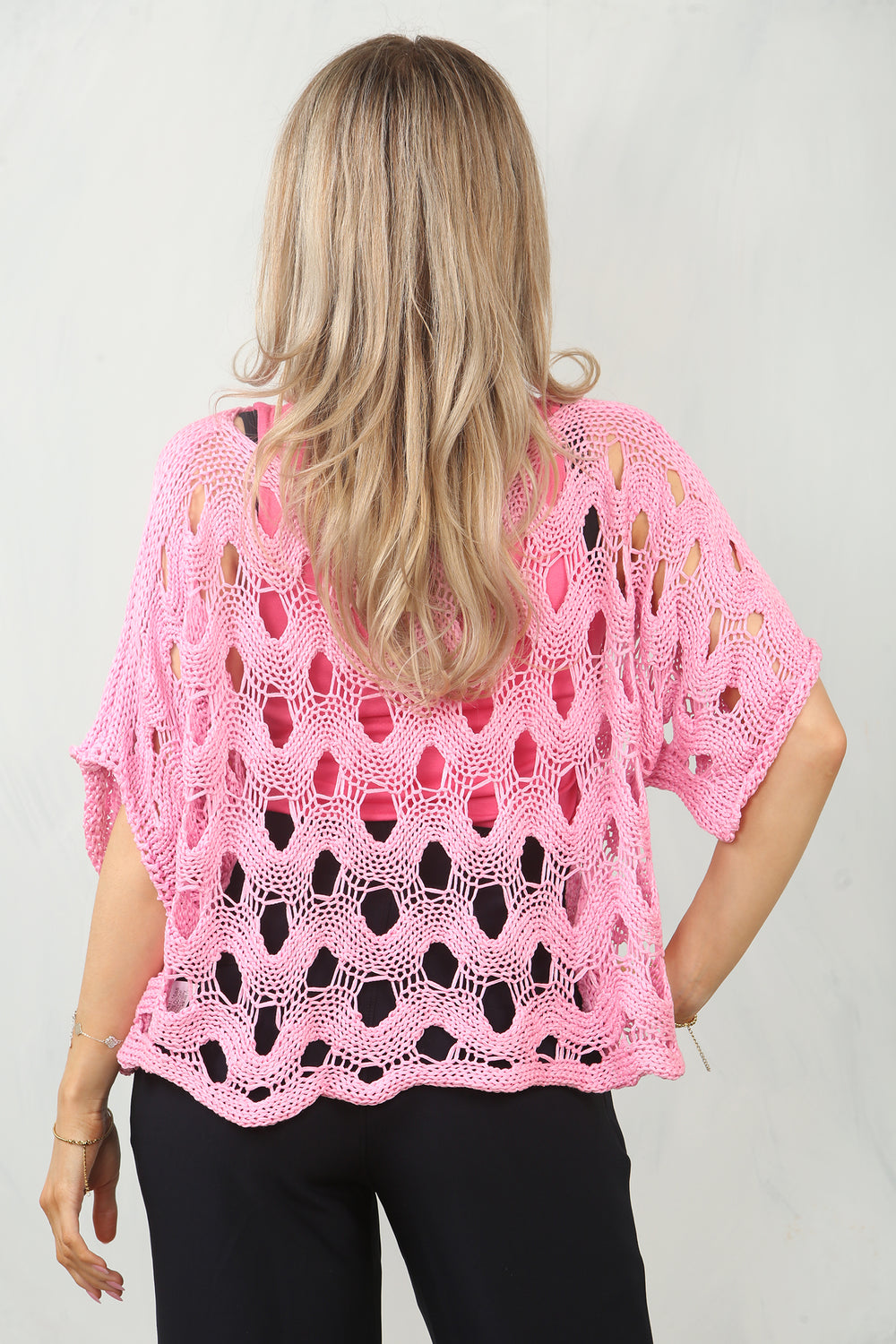 CAP SLEEVE PATTERN CROCHET TOP (15095691739520)