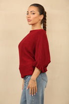 FRILL SLEEVE JUMPER (8788854276344) (15263740461440) (15316934230400)