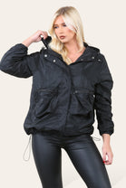 RUCHED SLEEVE RAIN COAT (8673459896568)