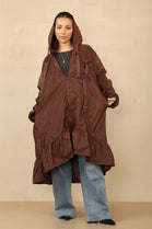 ELLA PEPPLUM DETAIL RAIN COAT (8785561387256)