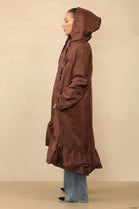 ELLA PEPPLUM DETAIL RAIN COAT (8785561387256)