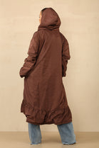 ELLA PEPPLUM DETAIL RAIN COAT (8785561387256)