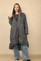 ELLA PEPPLUM DETAIL RAIN COAT (8785561714936) (15237488411008)