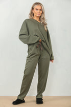 V-NECK PLAIN LOUNGEWEAR (15095660413312)