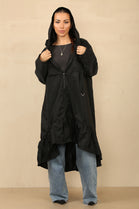 ELLA PEPPLUM DETAIL RAIN COAT (8785562927352)