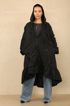 ELLA PEPPLUM DETAIL RAIN COAT (8785562927352)