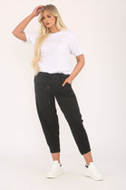PLUS SIZE CARROT SEAM JOGGERS (15357020897664)