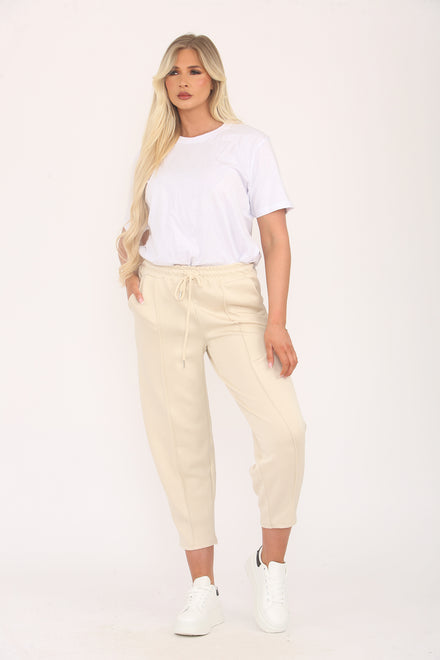 PLUS SIZE CARROT SEAM JOGGERS (15357001564544)