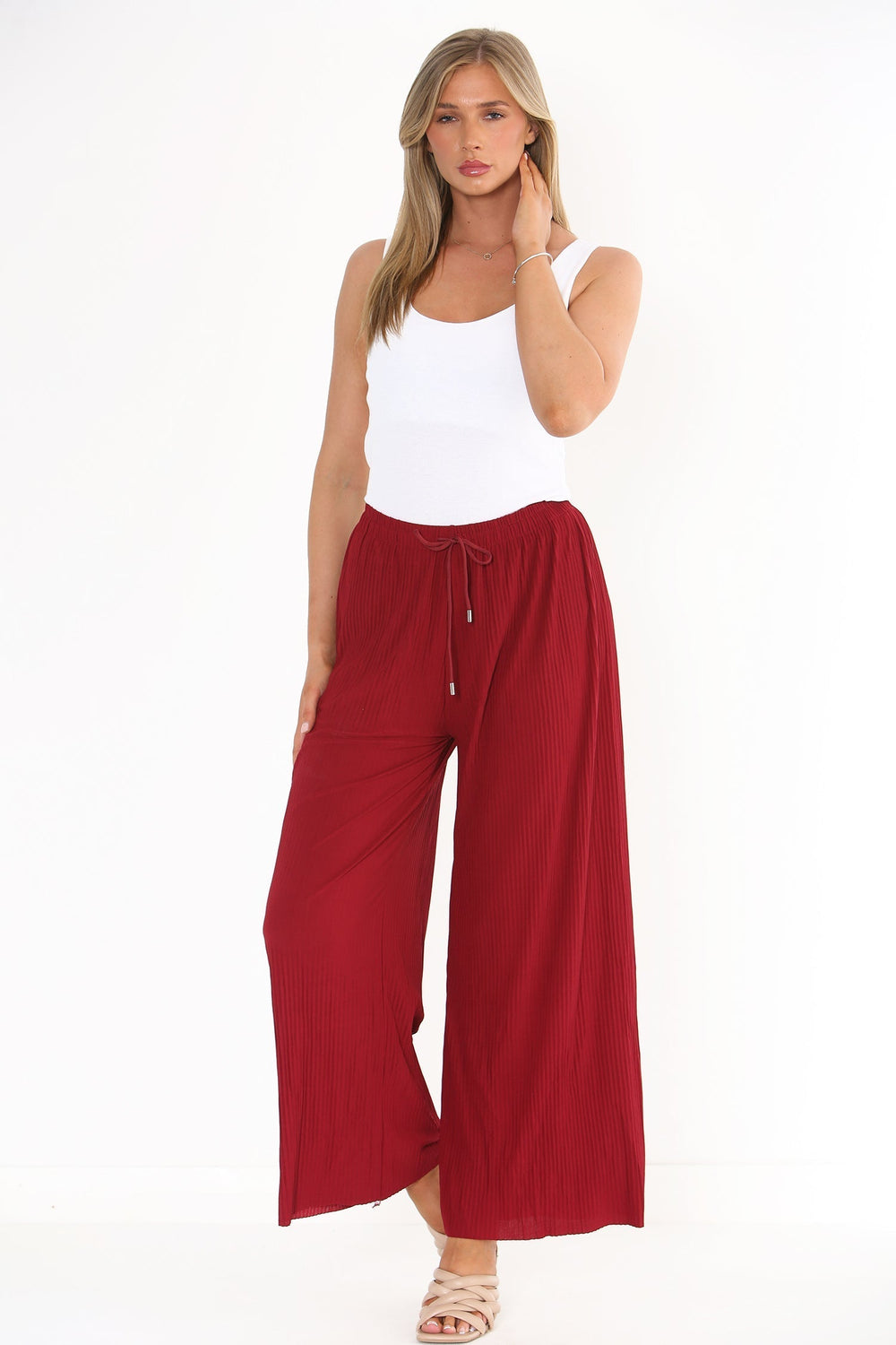 PLAIN PLEATED TROUSERS(MIX COLOUR PACK) (7979308089592) (8013864730872) (8044688703736) (8251032699128) (8277897707768)