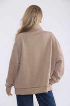 OVERSIZED HALF ZIP NEWYORK SEWAT