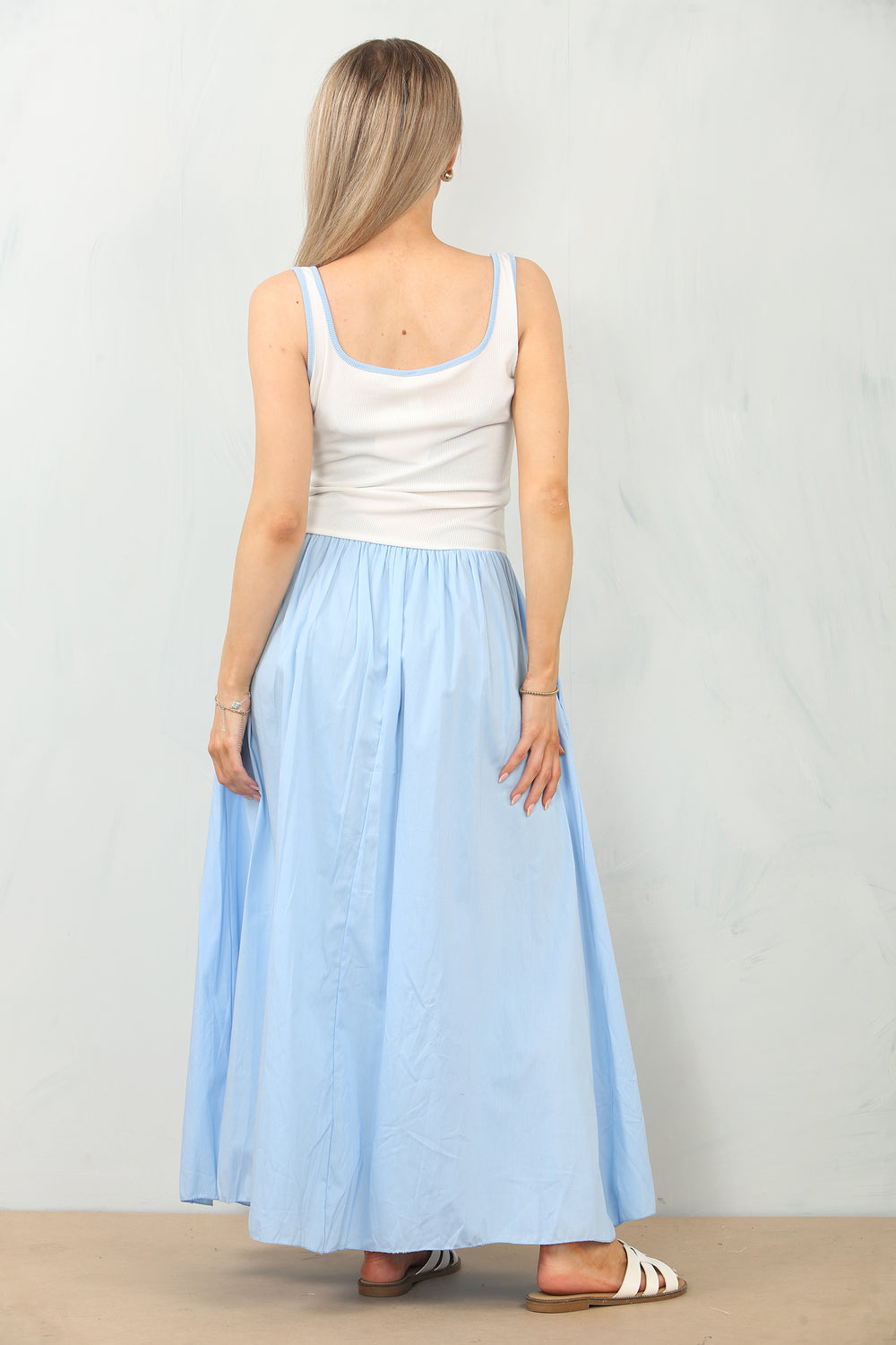 2TONE RIBVEST DRESS (15139804774784)