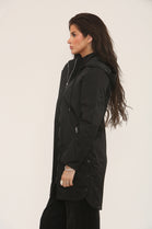 PULL STRING SIDE BUTTON DETAIL RAIN JACKET (15313789321600)