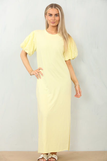 ANGLAISED PUFF SLEEVE MAXI (15143050674560)