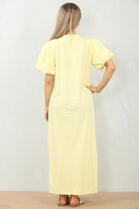 ANGLAISED PUFF SLEEVE MAXI (15143050674560)